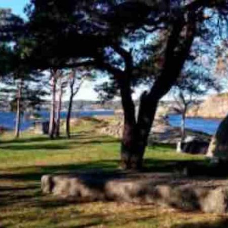 Idyllisk Lite Anneks Med Enestaende Uteplass Larvik Bagian luar foto
