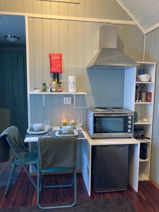 Idyllisk Lite Anneks Med Enestaende Uteplass Larvik Bagian luar foto